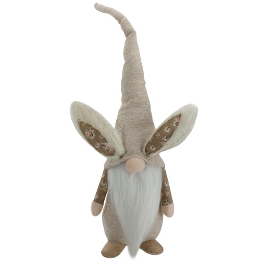 20" Spring Floral Easter Bunny Gnome Figure